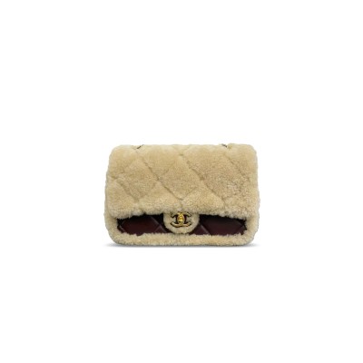 CHANEL MASTER MEDIUM FLAP BAG DARK BROWN AND SHEARLING AS5149 (25*17*6cm) CHANEL MASTER MEDIUM FLAP BAG DARK BROWN AND SHEARLING AS5149 (25*17*6cm)